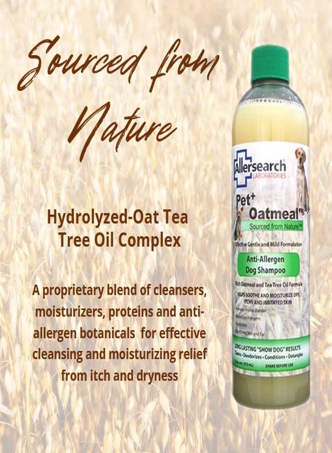 Allersearch Pet+ Oatmeal Anti-Allergen Dog Shampoo 16 oz - Image 2